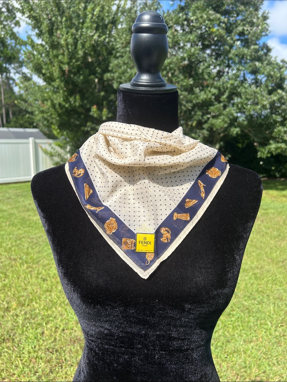 NWT Fendi cotton scarf